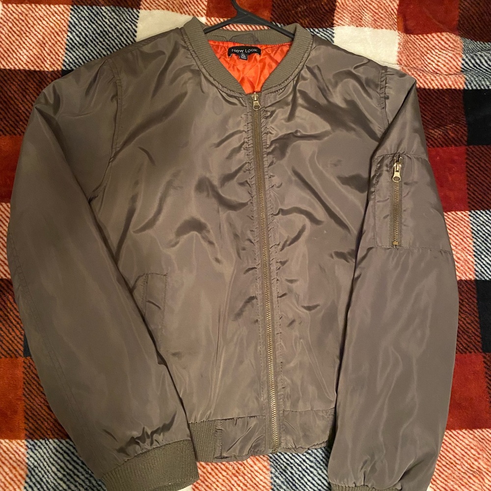 Olive Green Bomber Jacket